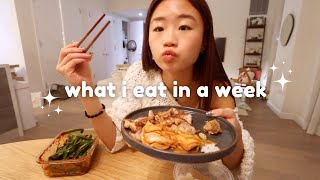 WHAT I EAT IN A WEEK as someone who sucks at cooking [upl. by Alial]