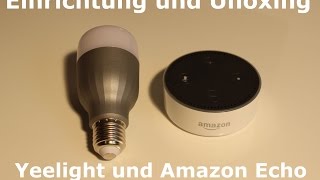 Yeelight mit Amazon Echo Alexa verbinden  Einrichtung Tutorial Smarthome [upl. by Sirtemed802]