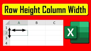 How to Change Row Height and Column Width in Excel [upl. by Chris831]