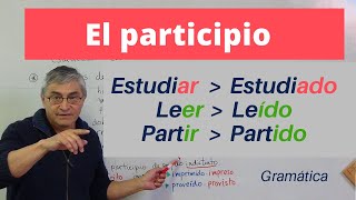 El participio en español  usos y formas [upl. by Llecrad550]