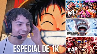 FÃ DE ONE PIECE reage a raps do anime Luffy Enygma Gear 5 Basara Vilões M4rkim Kid Kaito [upl. by Bores412]