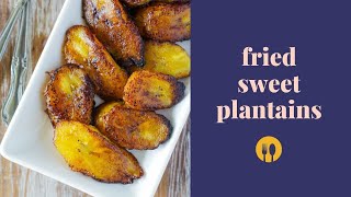 How to Make Fried Sweet Plantains Platanos Maduros Fritos  My Dominican Kitchen [upl. by Ahsinehs]