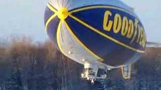 Goodyear Blimp Directly overhead [upl. by Maurita451]