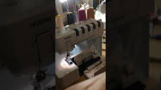 Coverlock Vergleich Teil 1 Brother Coverstitch CV3550 [upl. by Amye]