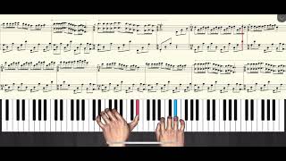 Mariage dAmour  piano tutorial  梦中的婚礼  50 speed [upl. by Koralle]