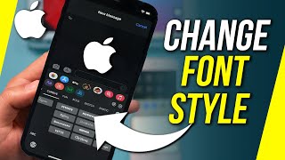 How To Change iPhone Font Style [upl. by Anifares724]