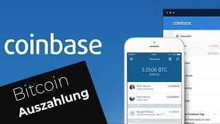 Coinbase eine BitcoinAuszahlung [upl. by Hanser553]