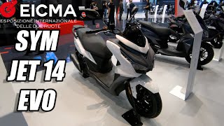 SYM JET 14 EVO  EICMA 2023 [upl. by Olathe635]