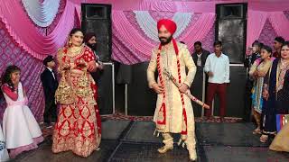 Fusion of Nai Jana nai Jana Tere naal and reply song Best dance performance by couple on wedding [upl. by Rj]