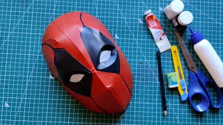 How to Make DEADPOOL Mask easy  Mask Making deadpool [upl. by Dewees97]