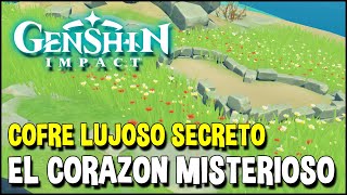 SECRETO Cofre lujoso COOPERATIVO  Solución al puzzle del Corazón en la Isla  Genshin Impact [upl. by Dorren]