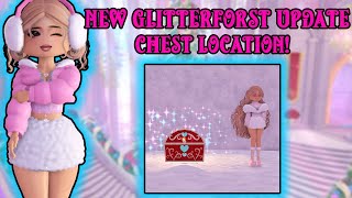 NEW Chest Location In The GLITTERFROST Update Royale High [upl. by Spoor285]