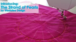 Quilting Perfect Pearls with Westalee Design Templates [upl. by Mulac]