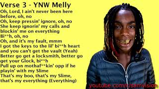 Clean Lyrics YNW Melly  Mixed Personalities ft Kanye West [upl. by Alletneuq744]