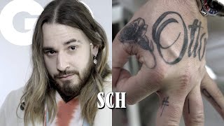 SCH dévoile ses tattoos  Jvlivs Otto son nouveau tatouage  GQ [upl. by Felder]