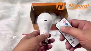 Neporal MagicGlow Rechargeable Light Bulbs With Remote [upl. by Whit325]