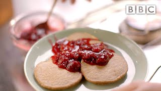 Nigellas oat pancakes with raspberries and honey recipe  BBC [upl. by Phil]