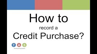 How to record a Credit Purchase [upl. by Esaertal]