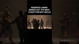 Kendrick Lamar brings out Russell Westbrook DeMar DeRozan and the whole West Coast on stage [upl. by Jonathon233]