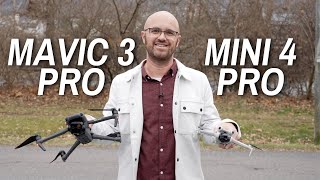 DJI Mavic 3 Pro vs Mini 4 Pro  Which drone should you buy in 2024 [upl. by Elleron]