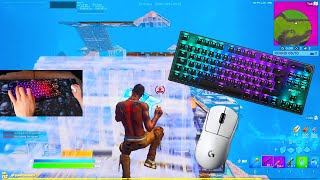 Roccat Vulcan TKL Pro ASMR Chill🤩Satisfying Gameplay Keyboard Fortnite 240 FPS Smooth 4K [upl. by Eladnar]