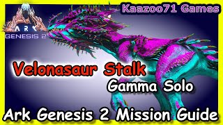 Velonasaur Stalk Mission Ark Genesis 2 💥 Gamma [upl. by Rehtae]