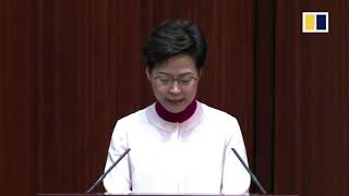 WATCH LIVE HK leader Carrie Lam unveils final policy blueprint of current term [upl. by Nabe]