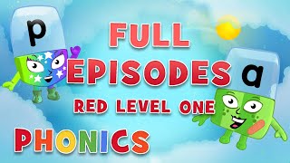 Alphablocks  Red Level One  Full Episodes 13  HomeSchooling  Learn to Read WithMe [upl. by Neeloj]