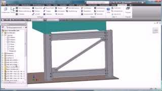 Stahlbau mit ASiProfile und Autodesk Inventor schnelle Stahlbaukonstruktion [upl. by Renard737]