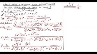 Limite cu conjugat de ordinul III [upl. by Anayrb]