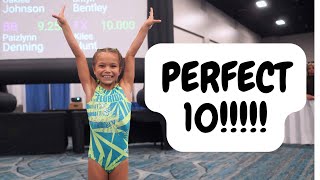 Unbelievable 7YearOld Gymnast Scores Perfect 10 on Floor Routine [upl. by Brinn]