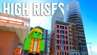 Building MORE Large Buildings  Lets Play Minecraft 638 [upl. by Siravat]