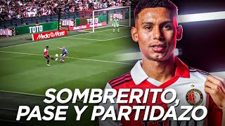 SENSASIONAL PASE DE MARCOS LÓPEZ SOMBRERITO Y BUEN PARTIDO EN EL EMPATE DEL FEYENOORD [upl. by Akenet]