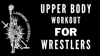 Wrestling Upper Body Strength Workout [upl. by Attiuqehs]