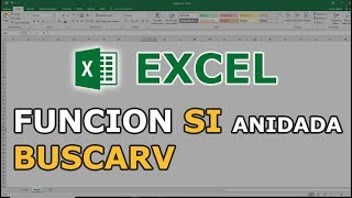 FUNCION SI Anidada con BUSCARV en Excel [upl. by Nwadal778]