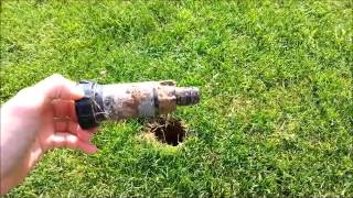 How to fix a broken sprinkler riser [upl. by Kimberlee]