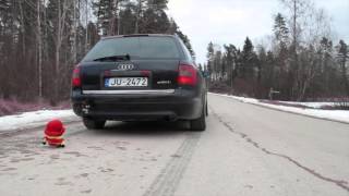 Audi A6 27TT launch Biturbo K04 Stage III acceleration Minion exhaust sound tuning S4 RS4 500HP [upl. by Kcirttap]