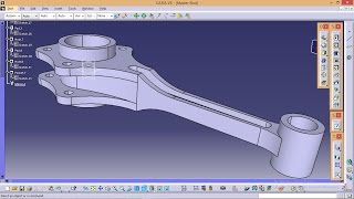 Catia Tutorials\How to create Radial Engine Assembly\ Design of Master Rod part1 [upl. by Cherye]