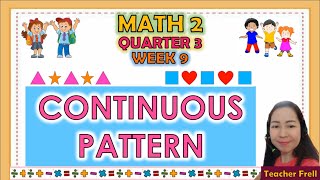 MATH 2 QUARTER 3 WEEK 9  DETERMINE THE MISSING TERMS IN A GIVEN CONTINUOUS PATTERN [upl. by Lehcsreh159]