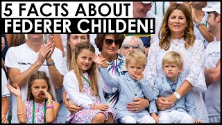 ROGER FEDERER’S CHILDREN 😍 5 FAST FACTS YOU NEED TO KNOW [upl. by Ennahgiel]