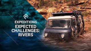 Expeditions A MudRunner game  Expected Challenges Rivers [upl. by Ehcsrop]