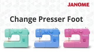 Changing Presser Feet [upl. by Ahsitra]