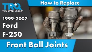 How to Replace Front Upper amp Lower Ball Joints 19992007 Ford F250 [upl. by Nanaj230]