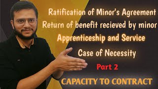 Capacity of minorClaim For NecessariesContract of apprenticeship and much more🔥 [upl. by Sonnie]