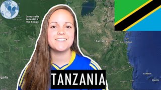 Zooming in on TANZANIA  Geography of Tanzania with Google Earth [upl. by Yrakcaz]