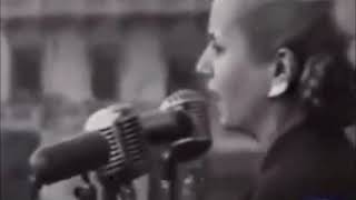 Eva Perón Discurso con el pueblo y voto femenino [upl. by Uzzial]