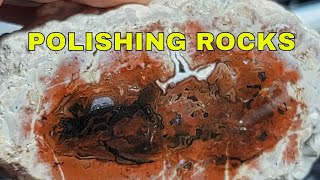 Hand Polishing Petrified Wood  How to Polish Rocks on the Cheap  Polishing Rocks 1 [upl. by Naivart]