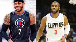 CARMELO ANTHONY JOINS CLIPPERS amp GETS ROASTED BY CHRIS PAUL NBA 2K17 Gameplay [upl. by Adnuahsar462]