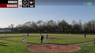 WesDel Baseball vs Daleville High School [upl. by Ailaza]