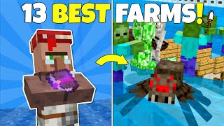 13 BEST Minecraft Farms EVERY Survival World NEEDS [upl. by Frazier]